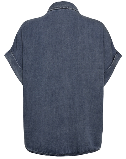 Nümph - NUElida Sleeveless Skjorte - Snow Washed Denim